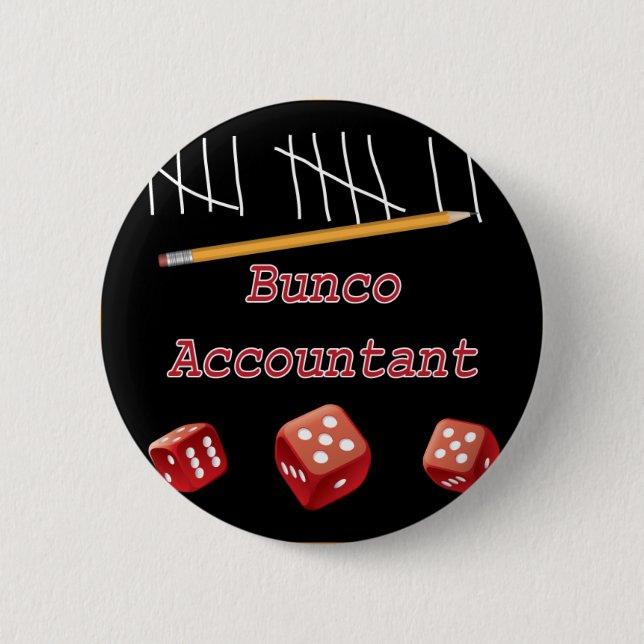 Bunco Buchhalter Button (Vorderseite)