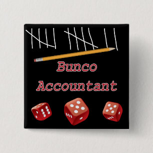 Bunco Buchhalter Button