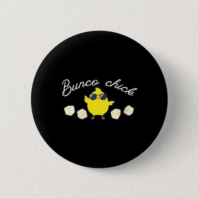 Bunco Chick Oaster Spring Bunco Dice Button (Vorderseite)