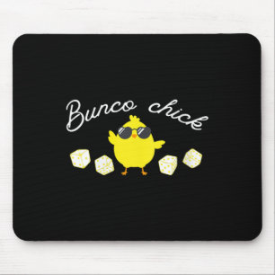 Bunco Chick Oaster Spring Bunco Dice Mousepad