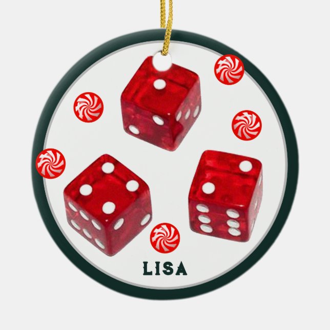 Bunco Christmas Keramik Ornament (Vorne)