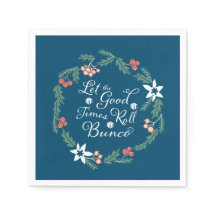 Bunco Dezember Thema Floral Holiday