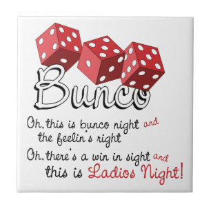 Bunco Dice Game Fliese