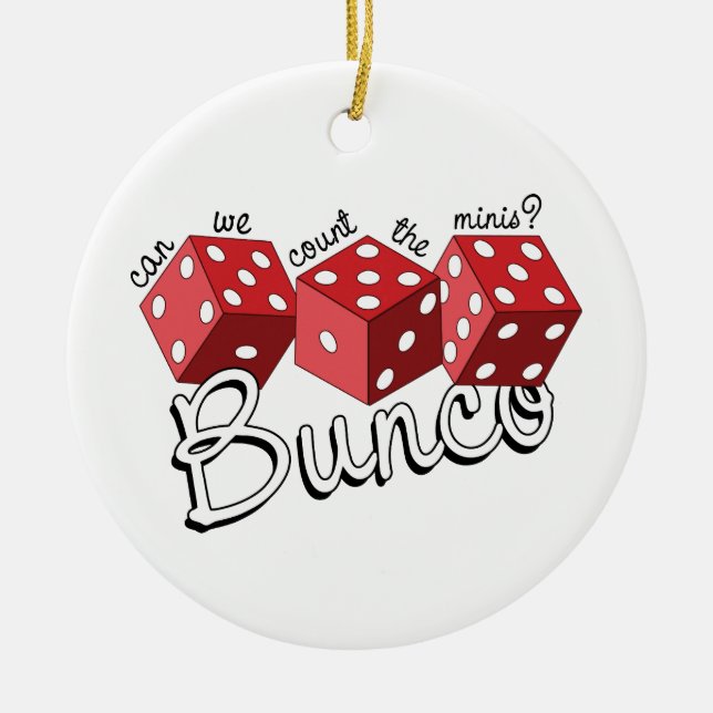 Bunco Dice Game Keramik Ornament (Vorne)