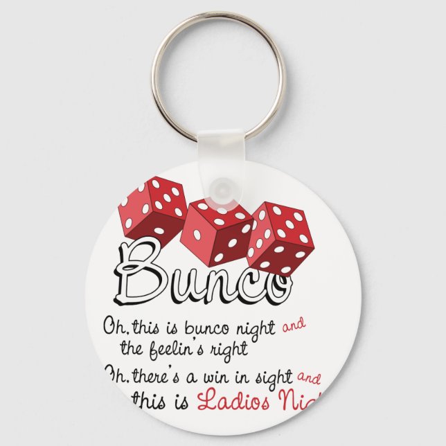 Bunco Dice Game Schlüsselanhänger (Vorderseite)
