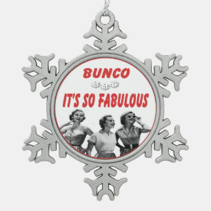 Bunco Es Ist So Fantastisch Weihnachtsbaumanhänger Schneeflocken Zinn-Ornament