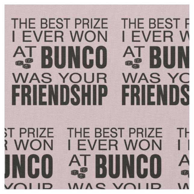 Bunco Freundschaft Würfel Rosa Neuheit Stoff (Nahaufnahme)