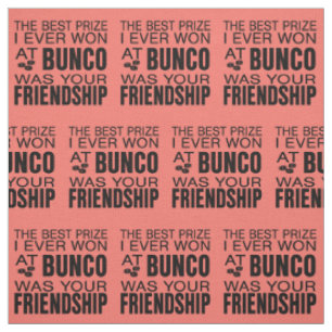Bunco Freundschafts-Würfel-Korallen-Neuheit Stoff