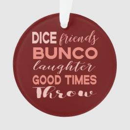 Bunco Friend Würfel Weihnachten Ornament