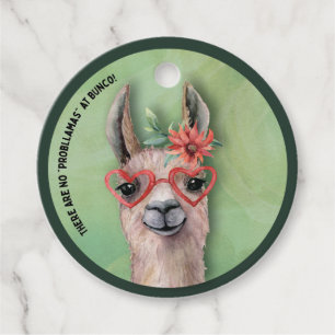 Bunco Funny Lllama Weihnachtsgeschenk Geschenkanhänger