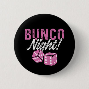 Bunco-Gastgeschenke Bunco Night Pink Dice Taste Button