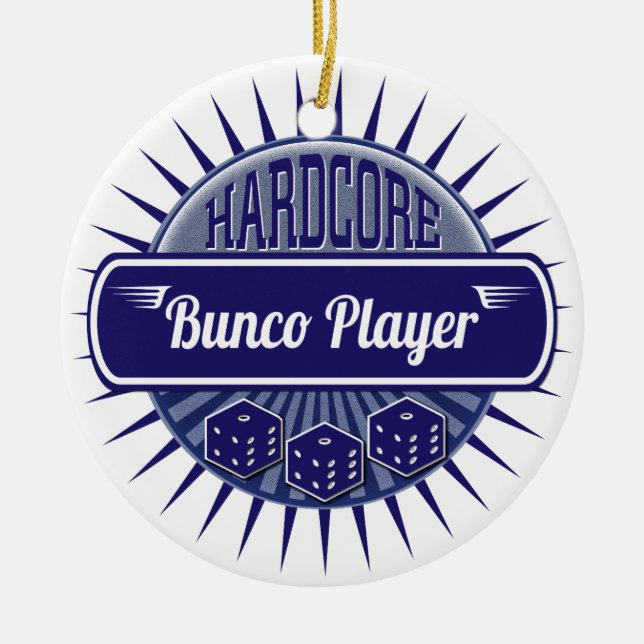 Bunco Girls Night Out Lucky Dice Keramikornament (Vorne)