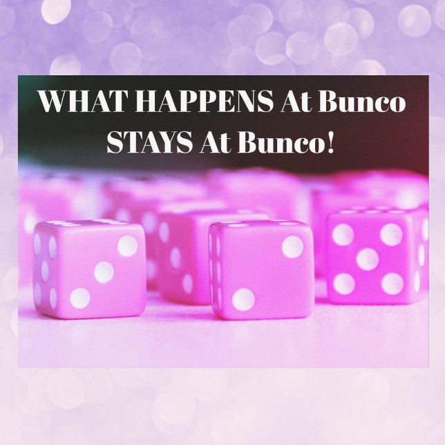 Bunco Girls Night Out Pink Dice Party Einladung (Von Creator hochgeladen)