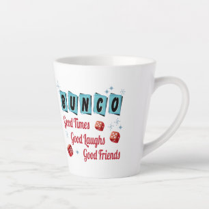 Bunco Good Times Freundschaft Würfel Retro Milchtasse