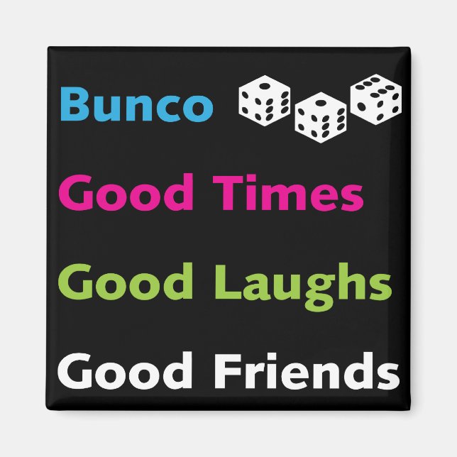 Bunco gute Freunde #2 Magnet (Vorne)