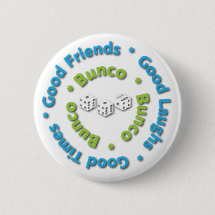 bunco gute Freunde Button