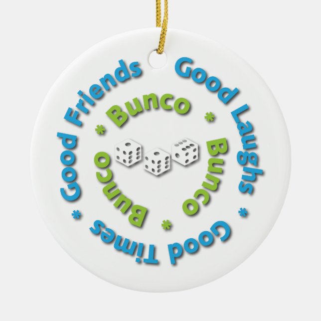 bunco gute Freunde Keramik Ornament (Vorne)