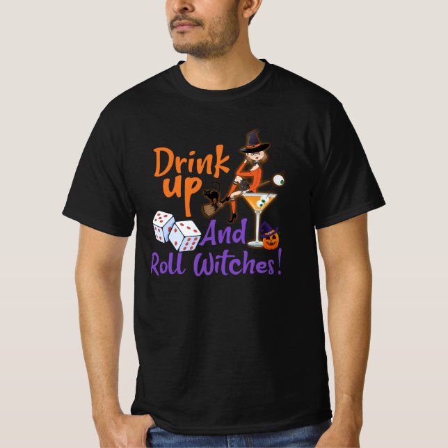 Bunco Halloween Boire vers le haut et rouler sorci (Devant)