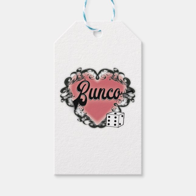 Bunco-Herz-Tattoo Geschenkanhänger (Vorderseite)