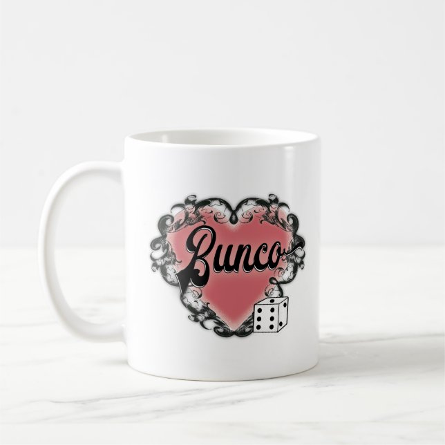 Bunco-Herz-Tattoo Kaffeetasse (Links)