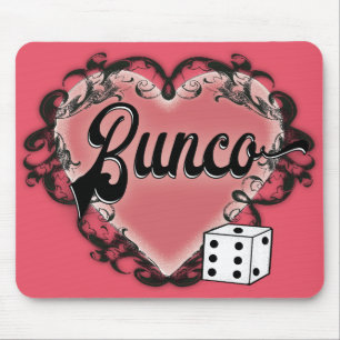 Bunco-Herz-Tattoo Mousepad