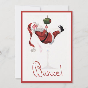 Bunco Holiday Card Einladung