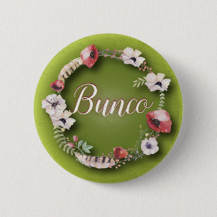 Bunco Knopf - Boho oder Bohemischer Entwurf Button