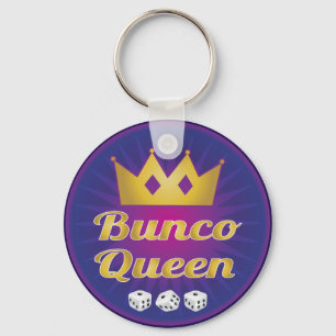 Bunco Königin-Krone und Würfel Schlüsselanhänger