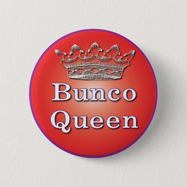 bunco Königinknopf Button (Vorderseite)