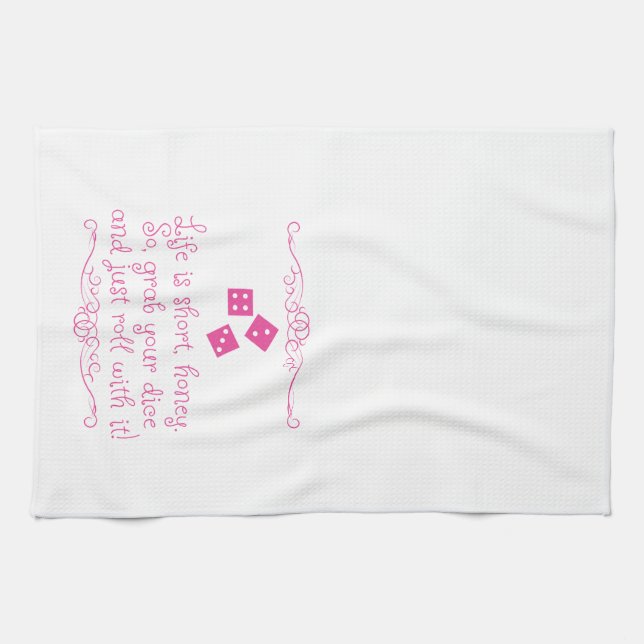 Bunco Küchentuch - das Leben ist, Honig kurz (Horizontal)