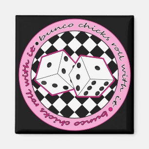 Bunco Küken-Rolle mit ihr - Rosa Magnet