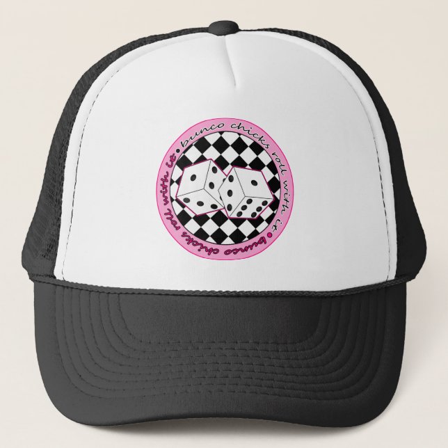 Bunco Küken-Rolle mit ihr - Rosa Truckerkappe (Vorderseite)