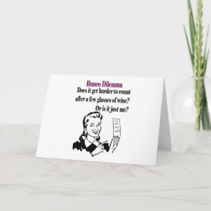 Bunco - lustiges Dilema Feiertagskarte