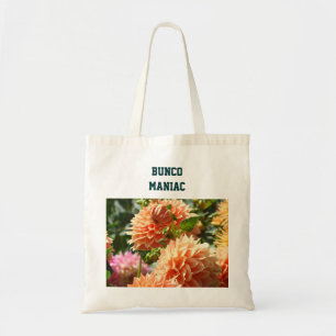 Bunco Maniac-Tragetaschen Dahlien Blumen Floralien Tragetasche