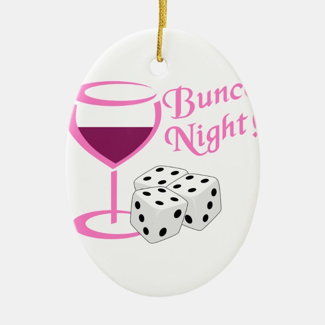 Bunco Nacht Keramik Ornament (Vorne)