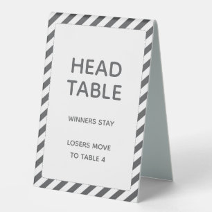 Bunco Night Editable Tischnummer Zelt-Zeichen Tischaufsteller