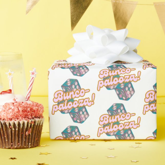 Bunco-Palooza-Geschenkpapier Geschenkpapier (Geburtstagsparty)