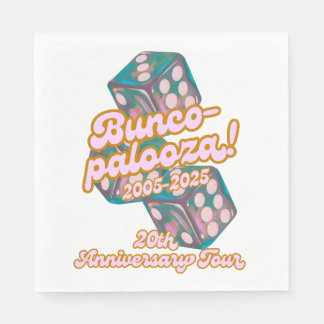 Bunco-palooza napkins serviette