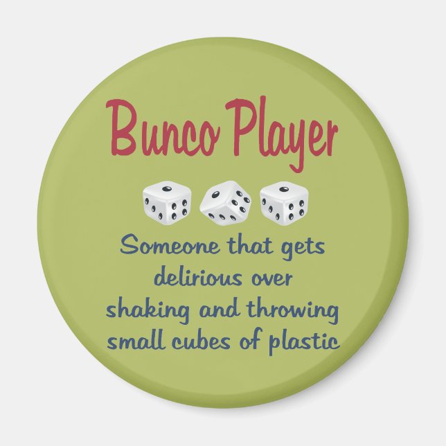 Bunco Player - Definition Magnet (Vorne)