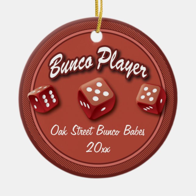 Bunco Player Group Keramikornament (Vorne)