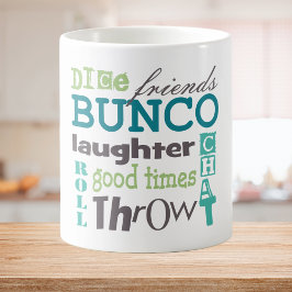 Bunco Player Typografie Kaffeetasse