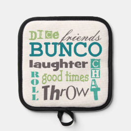 Bunco Player Typografie Topflappen