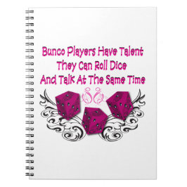 Bunco Players Hinweis Behaltend Notebook Notizblock