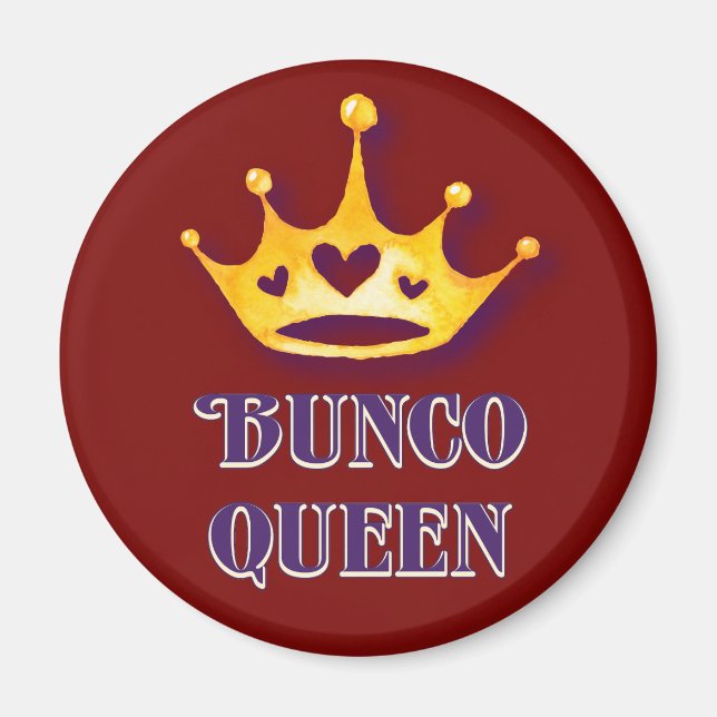 Bunco Queen Royal Crown Red Magnet (Vorne)