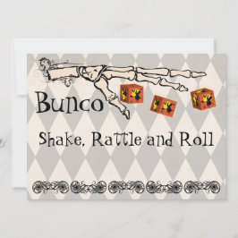 Bunco - Skeletteinladung Hand Einladung