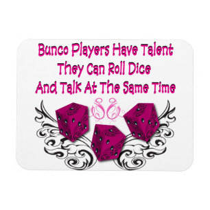 Bunco Spieler haben Talent-Magneten Magnet