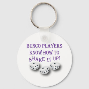 bunco Spieler können es oben rütteln! Schlüsselanhänger
