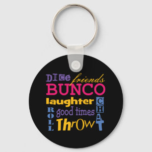 Bunco Typografie Schlüsselanhänger