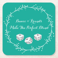 Bunco und Freunde Bunco Party-GetränkeUntersetzer