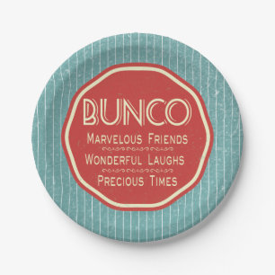 Bunco Vintage Emblem Pappteller